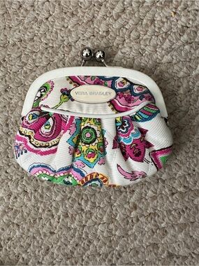 Vera Bradley KISSLOCK Coin Purse ~ Palm Beach Gardens ~ Retired